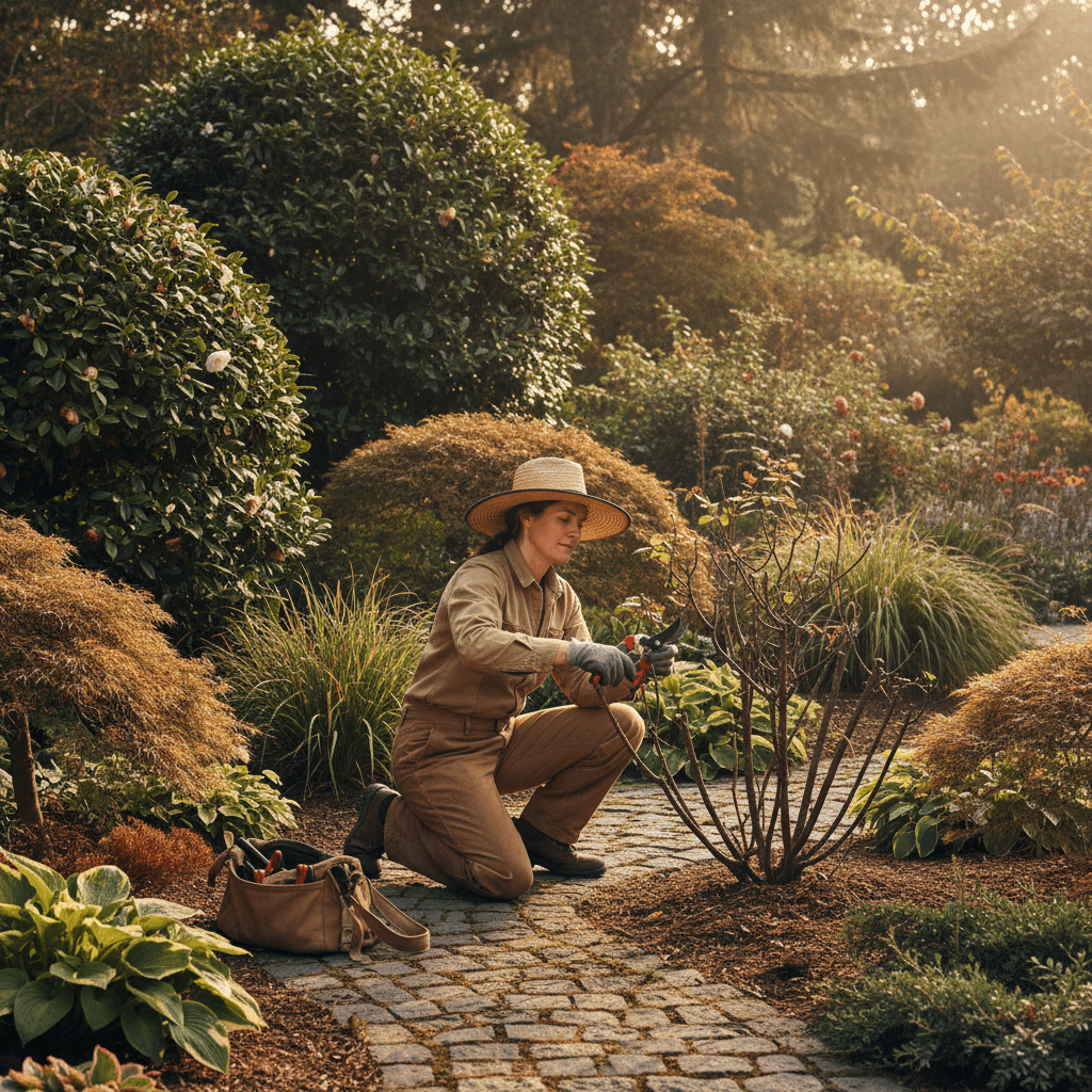 Landscape maintenance and plant care work